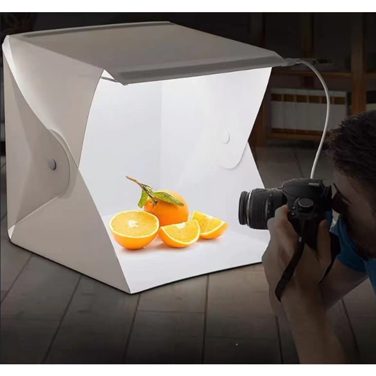 Mini Estúdio Fotográfico Portátil Studio Photo Led 20 X 20 Usb Portatil Foto Luz Uniforme 5500K Fotografia de produtos P