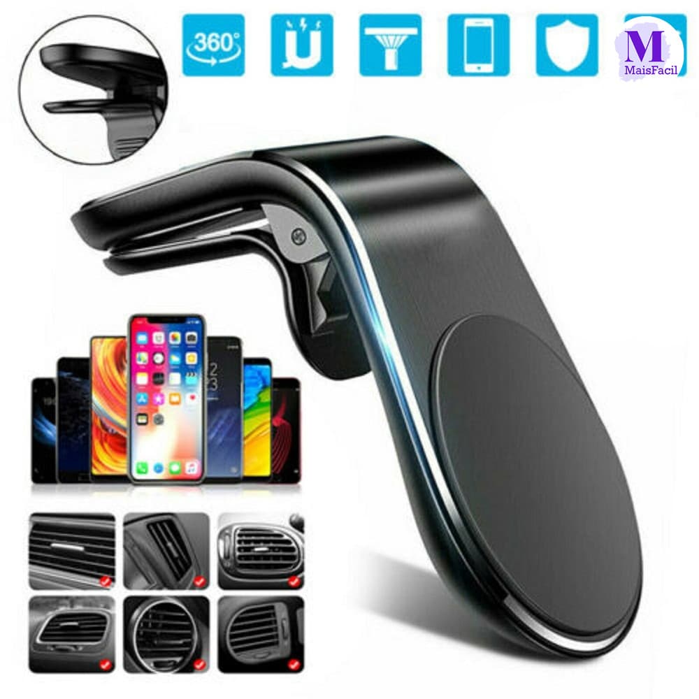 Suporte Automotivo Magnético Giratório 360° Universal para Carro