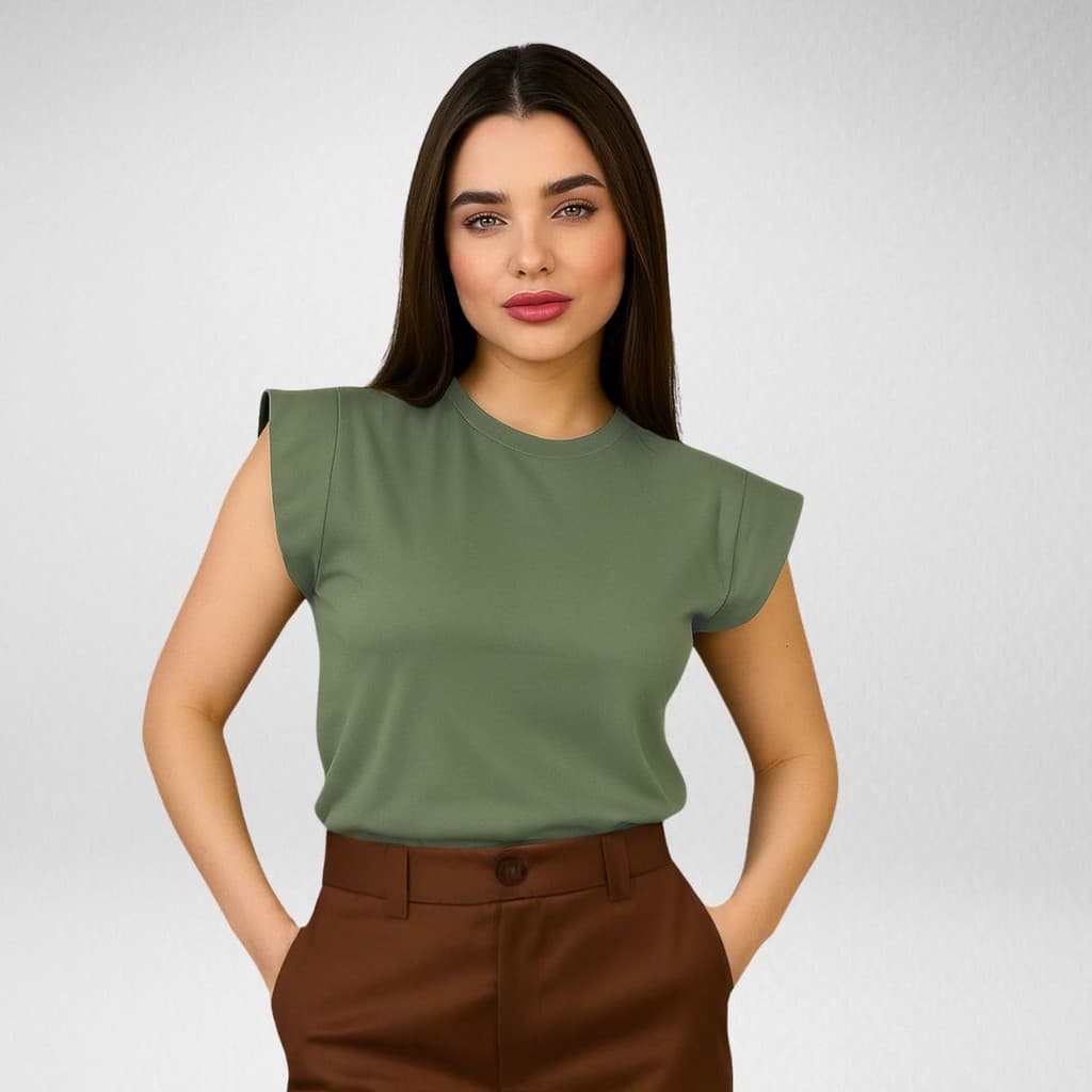 Blusas Femininas Muscle Tee Gola Redonda Roupas Feminina