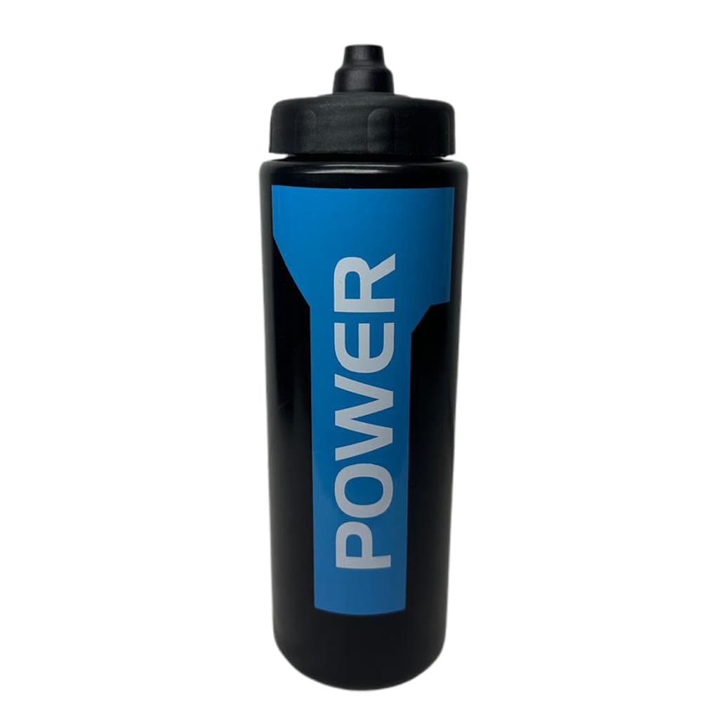 Garrafa Água Squeeze 800 ml Bico Automático Power Preta