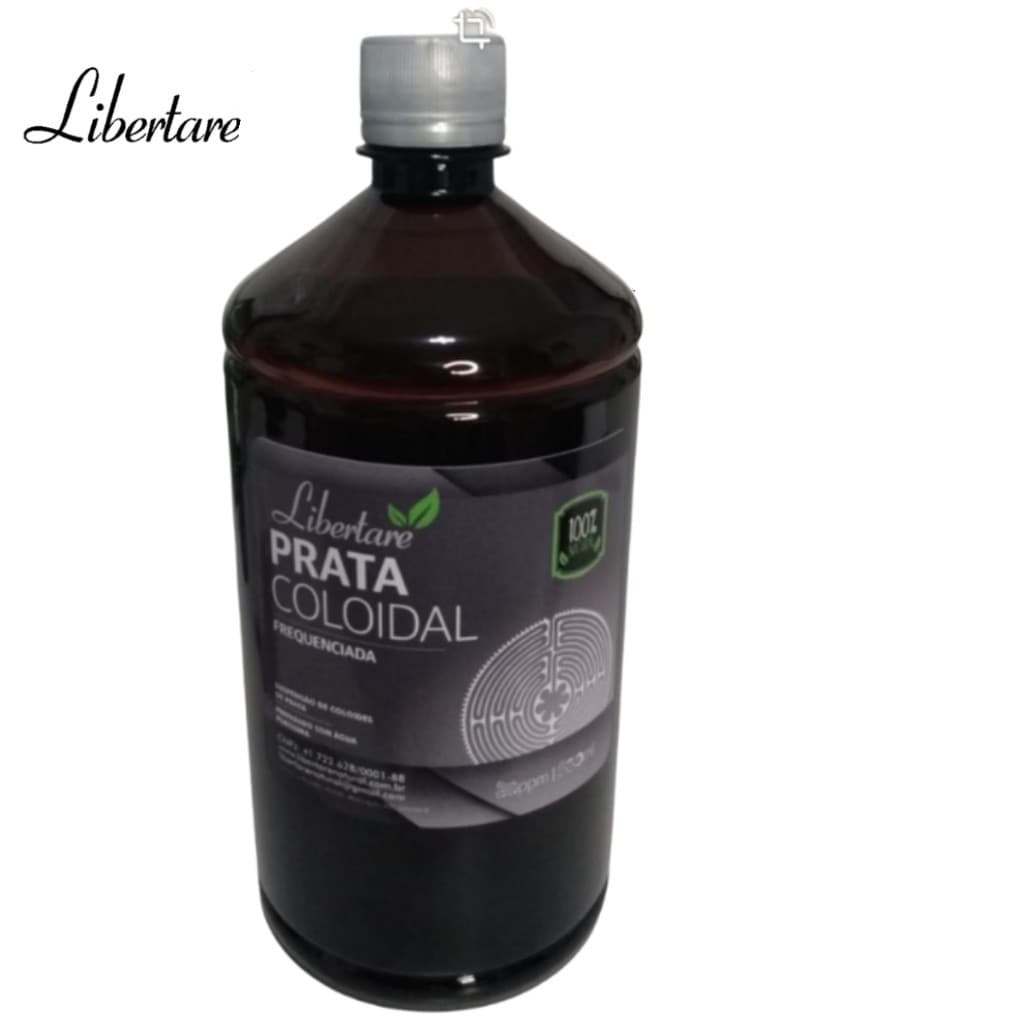 Prata Coloidal 40 ppm Frequenciada Libertare - 1 Litro