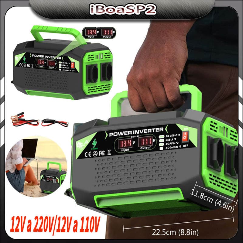 Inversor De Tensão  12V a 220V/12V a 110V Transformador