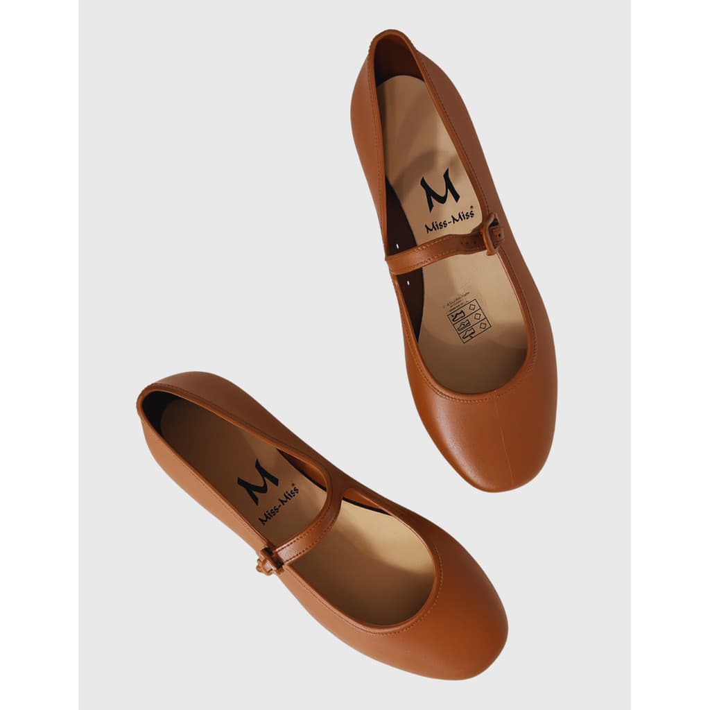 Sapatilha Feminina Boneca Sapato Bailarina Bico Quadrado Tendência Versátil Miss