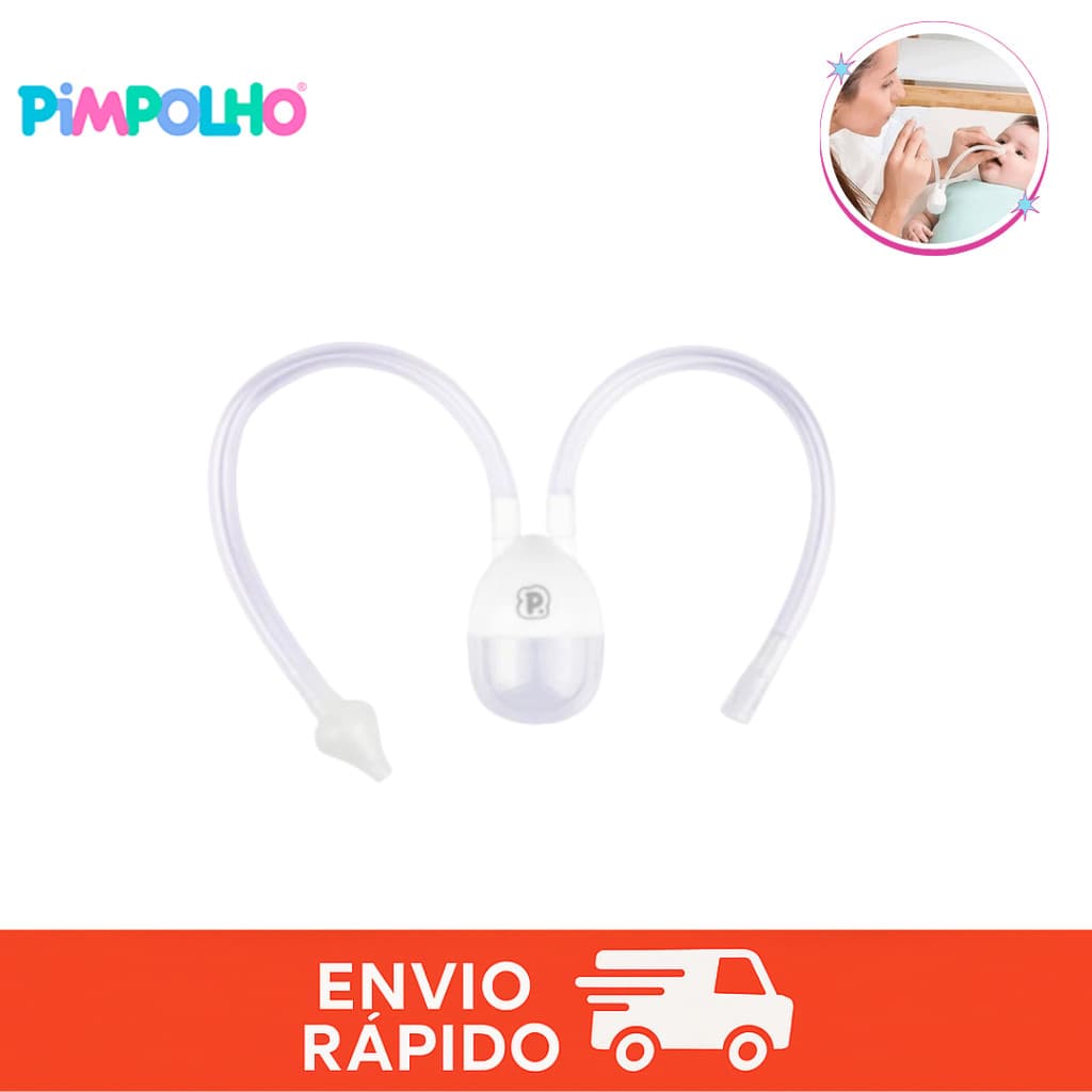 Kit Aspirador Nasal de Sucção Infantil Com Estojo Bebê Recém Nascido Pimpolho