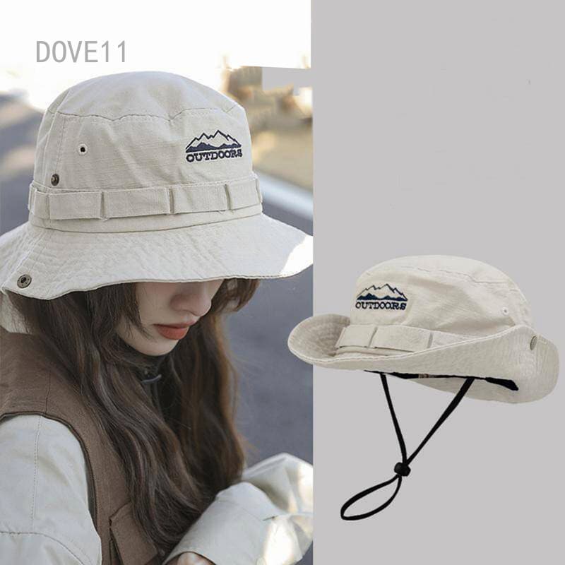 Doggtr Chapéu De Pesca Dobrável Aba Larga Boonie Algodão Chapéus De Sol Ao Ar Livre Acampamento Boné Selva Caminhadas