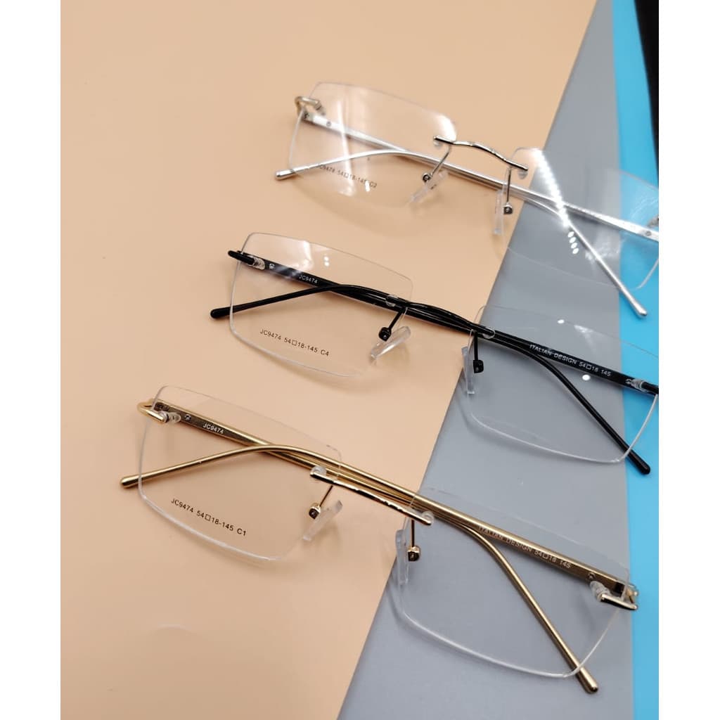 Armação de Óculos Unissex Estilo Balgriff Sem Aro Tendencia