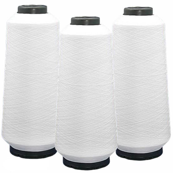 Fio De Poliéster Para Overlock Cone C/ 300g - Kit 3 Unidades branco