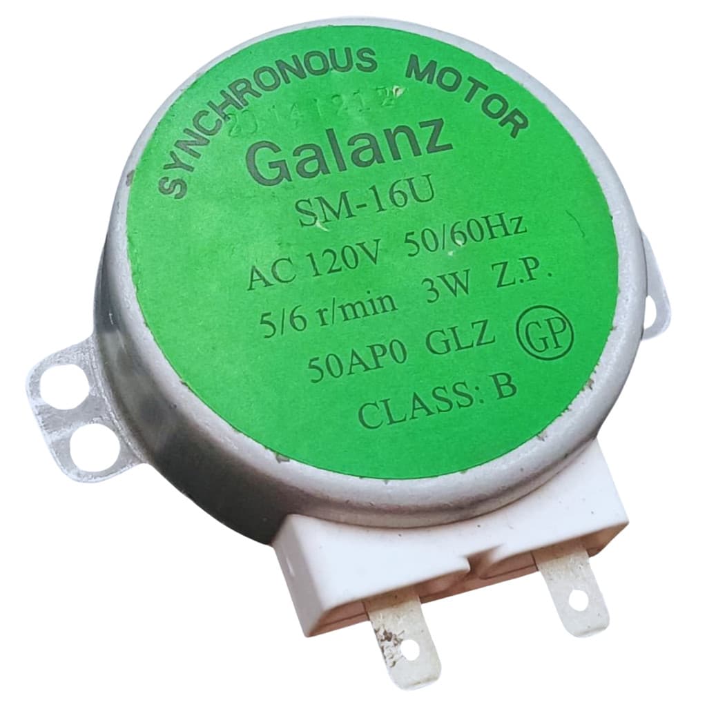 MOTOR DO PRATO UNIVERSAL MICROONDAS EIXO PLÁSTICO 127V GALANZ 