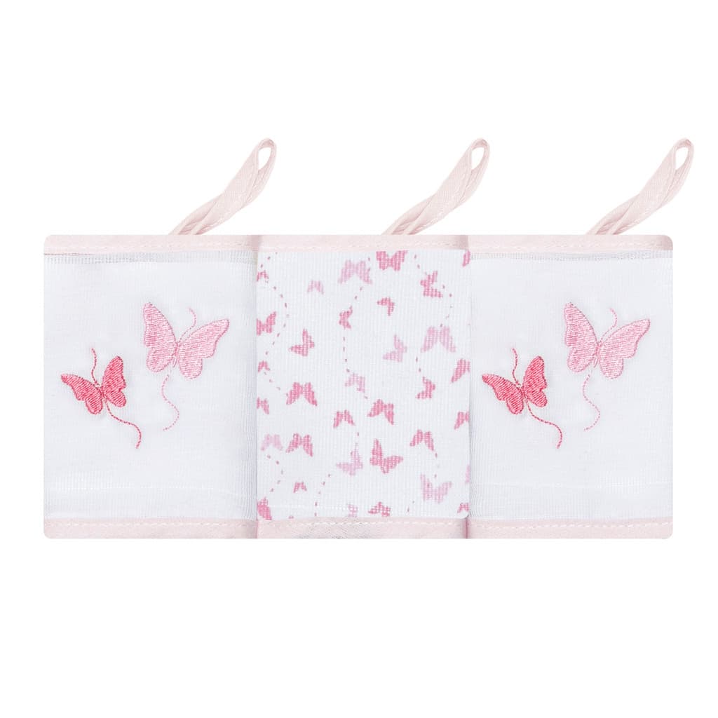 Pano De Boca Bordado C/Prendedor De Chupeta C/3 Un Papizinha