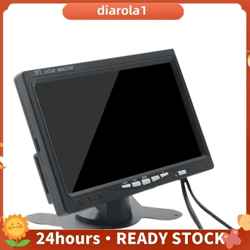 Mini TV Monitor HD De 7 Polegadas 800X480 Telas LCD Portáteis Para Carros Em DVD/CMMB Duas Entradas De Passageiros Caminhões