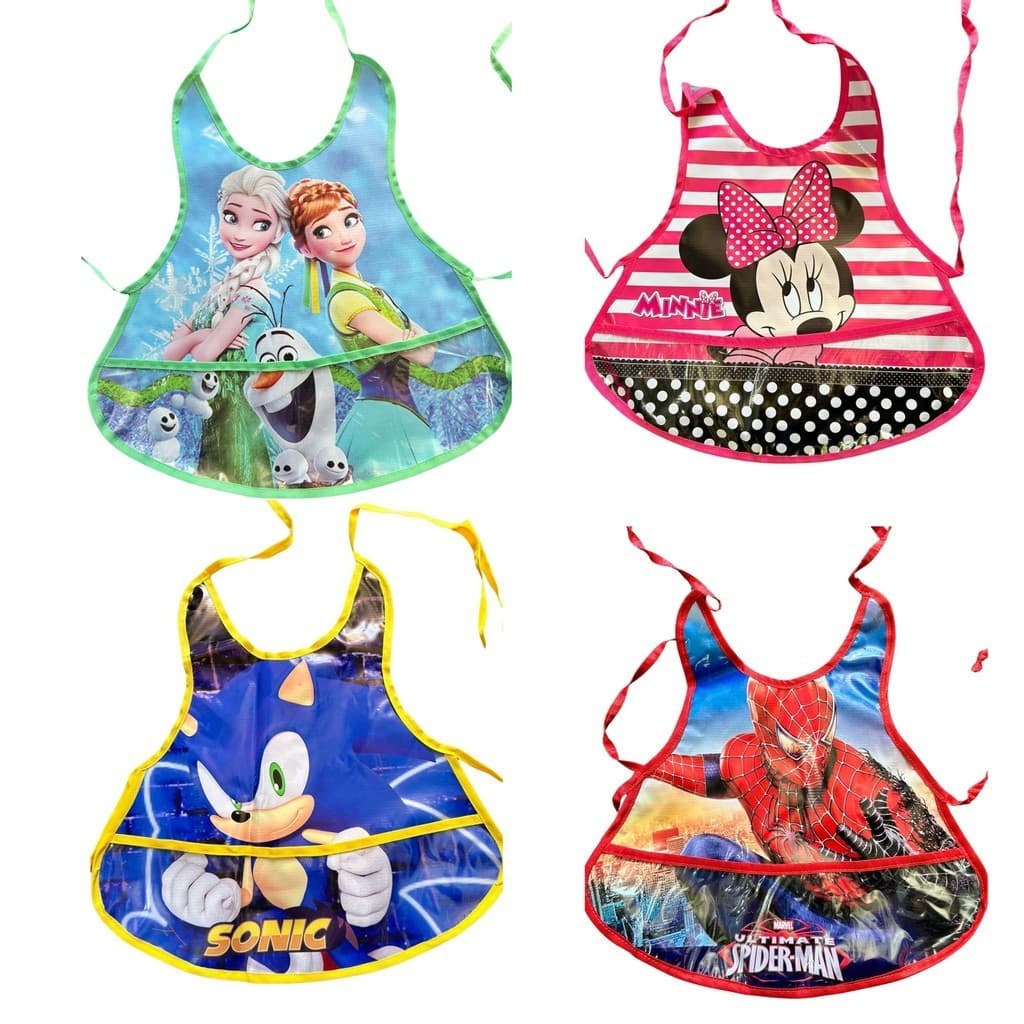 Avental escolar Criança infantil de personagem Divertido