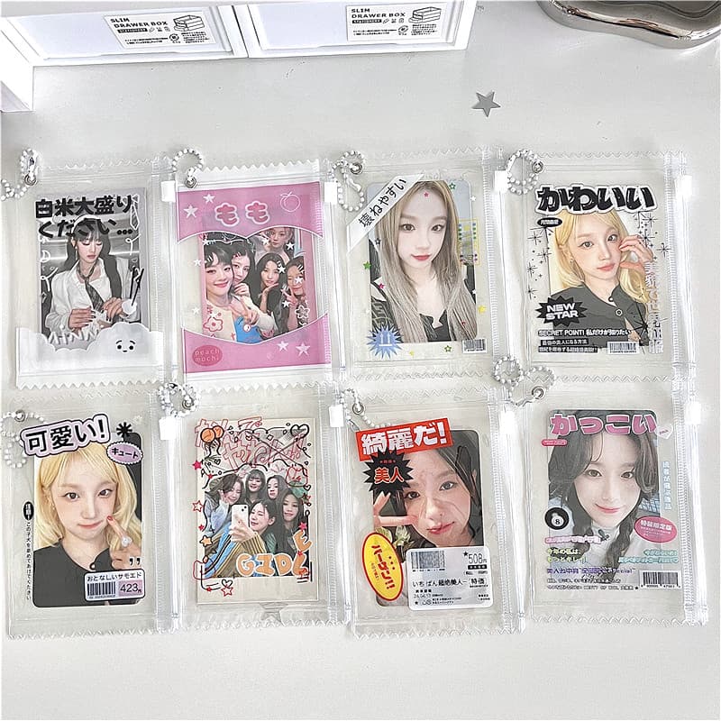 Saco Transparente Para Porta-Chaves De 3 Polegadas Mini Doll Storage