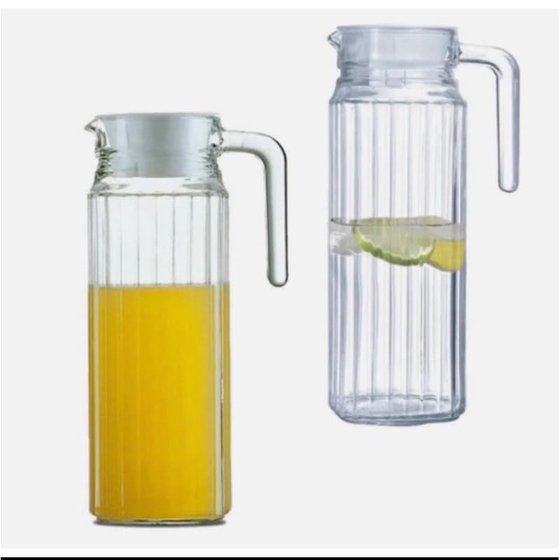 Jarra de vidro mesa com tampa 1 litro