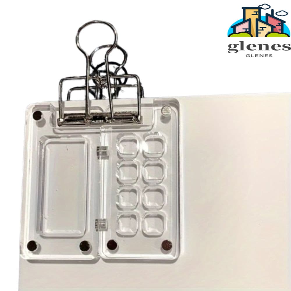 Paleta De Pintura Em Aquarela GLENES , Caixa De Pigmento Grade Acrílica 8/15 , Mini Vazia Dobrável Portátil