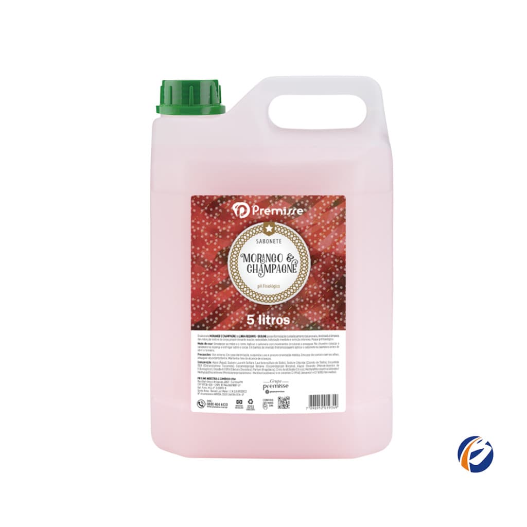 Sabonete Líquido Deoline Morango e Chapagne 5L Premisse