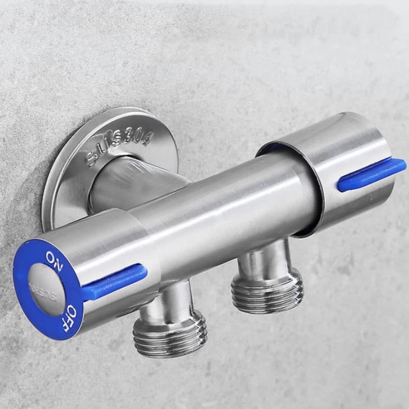 Válvula De Saída Dupla Para Torneira, Cozinha, Banheiro, Cor Prata Ducha Higiênica