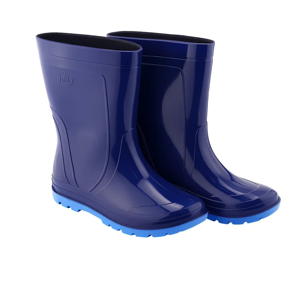 Bota Infantil Meia Azul Galocha Chuva Roça Escolar Grandene