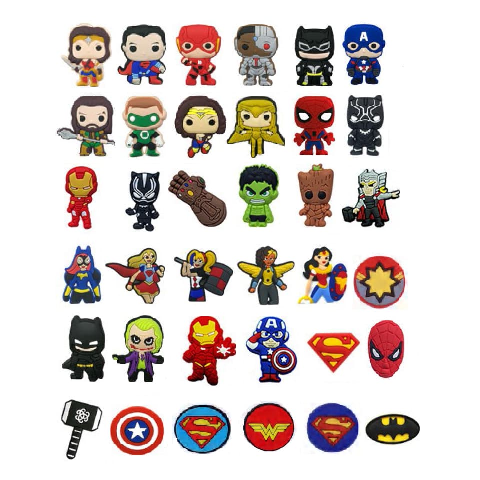 Pins Enfeites Botons Para Heróis Shoe Charm
