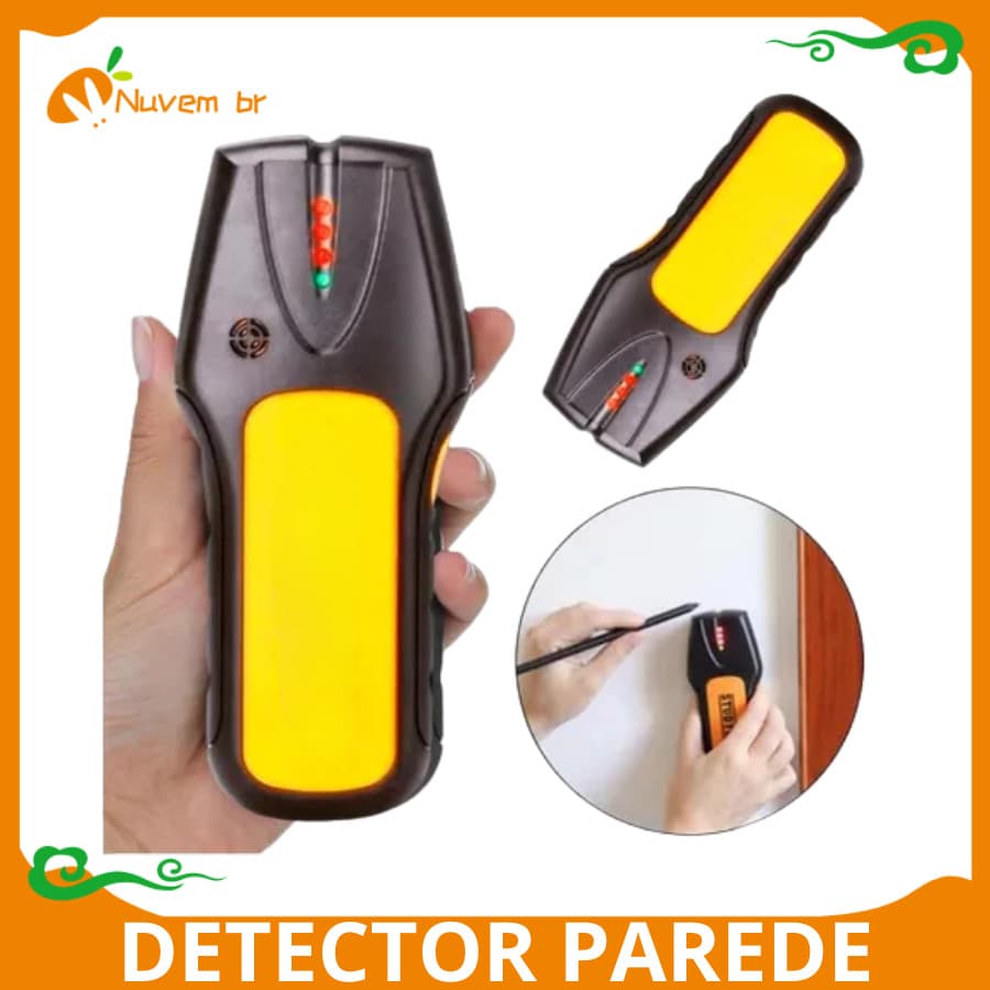 Detector Metais Profissional Portátil Alta Sensibilidade Scanner Parede Casa Fio Cano PVC Água