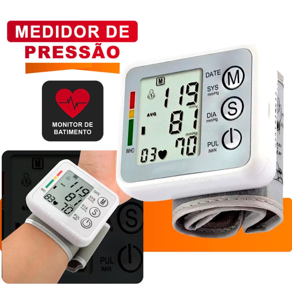 Medidor Pressão Digital De Pulso Com Voz Monitor Inteligente,Aparelho De Pressão-Techo Pro