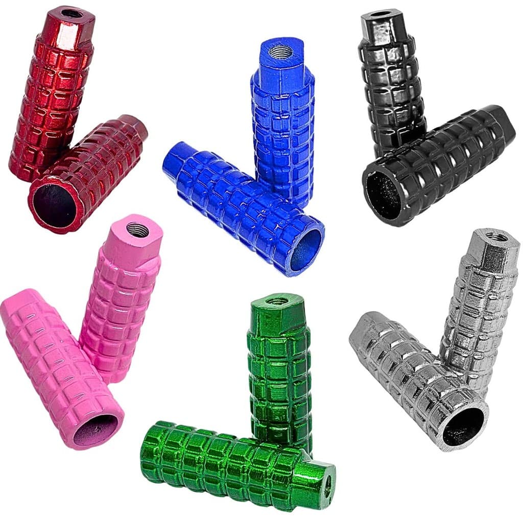 Par De Pedaleira Apoio Pedal Trolhinha em Alumínio Bike MTB