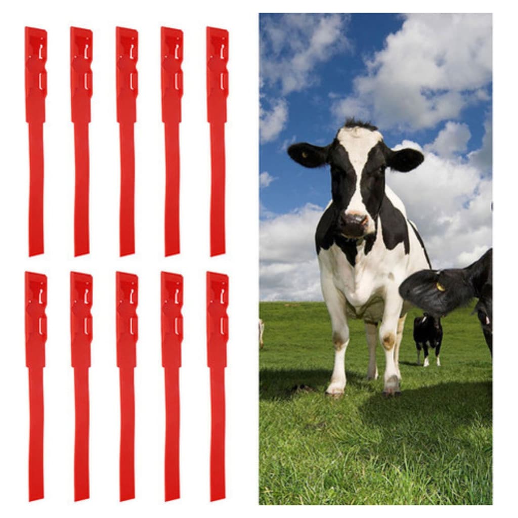 Kit 10 Peças Pulseira De Marcação De Vaca Coleiras De Id