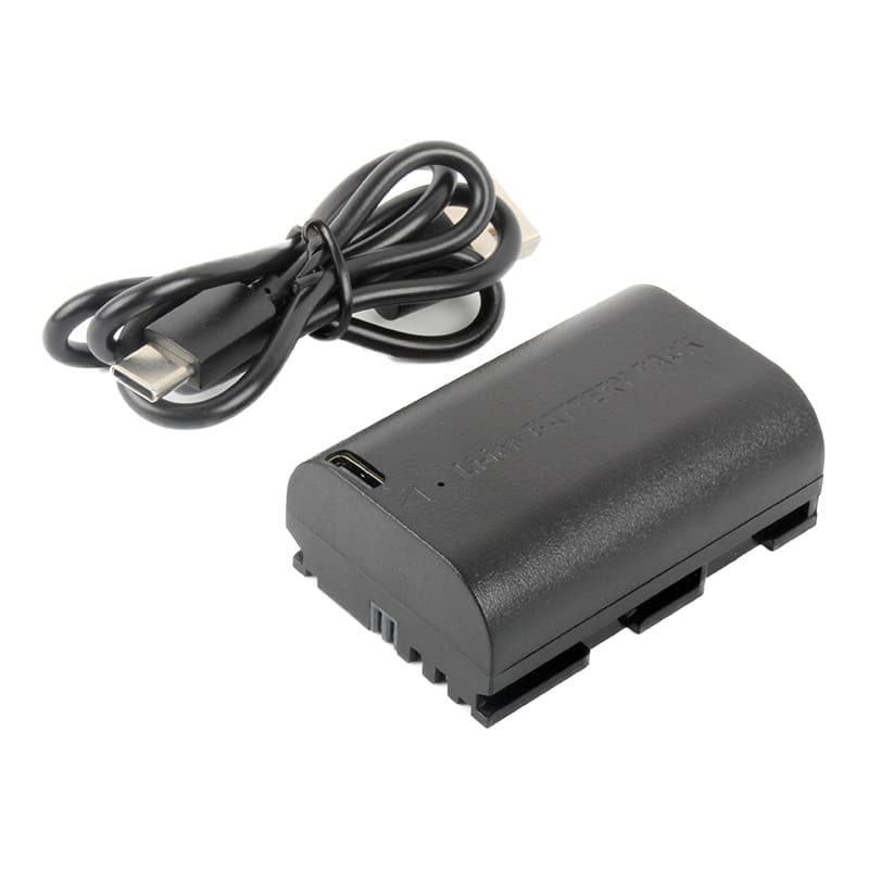 Bateria LP-E6 Recarregável USB-C Para Canon