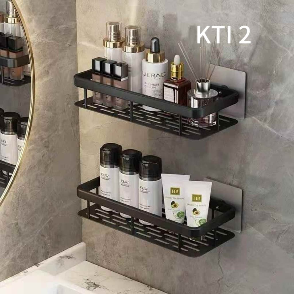 Suporte Organizador De Metal Para Banheiro Cozinha Prateleira Porta Shampoo