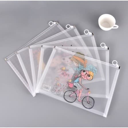 Bolsa de documentos transparente à prova d'água