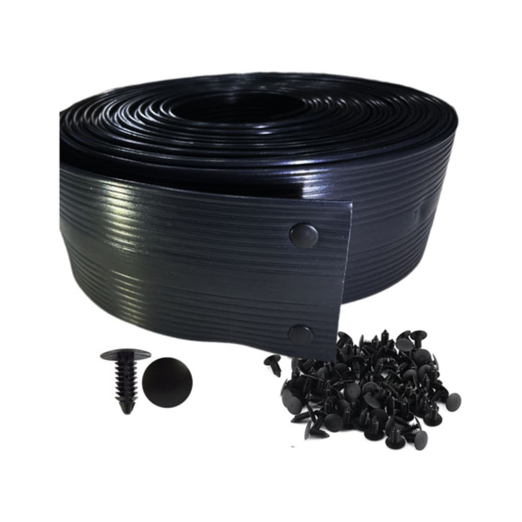 Fita Fechamento De Portão Pvcv 50m X 10cm + 50 Arrebite P/Acabamento Resistente Privativo Segurança