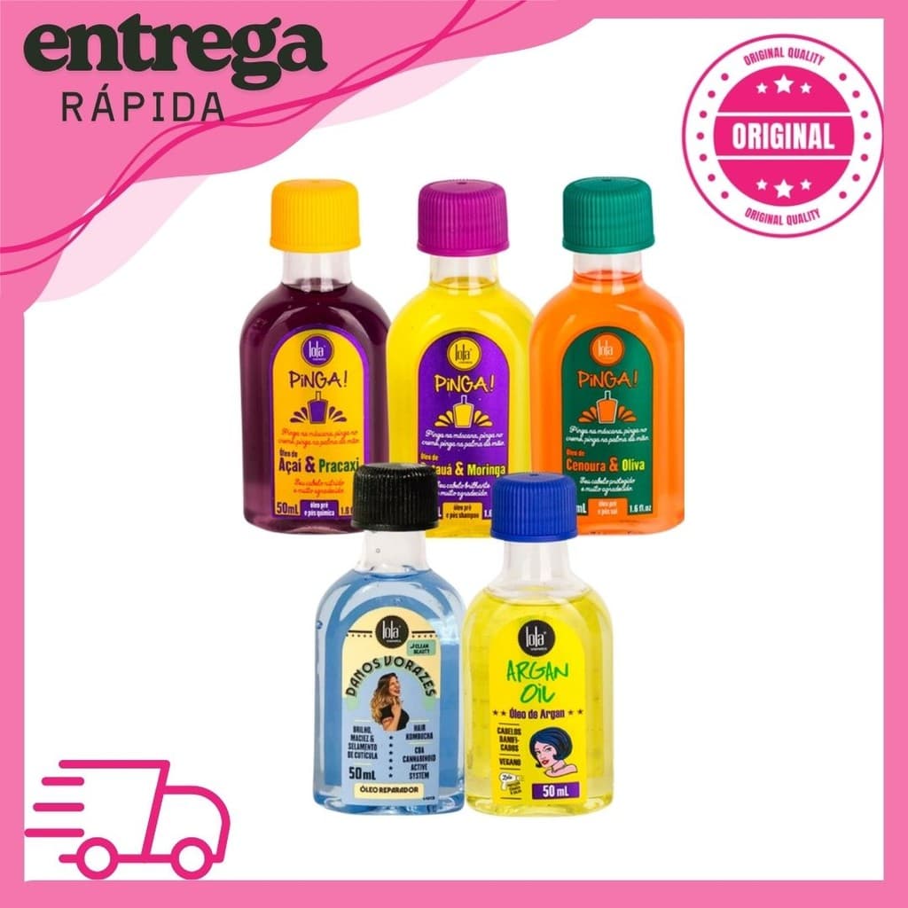 Monte Seu Kit  Poderoso de Óleos Lola – Danos Vorazes, Xapadinha, Pinga e Argan!