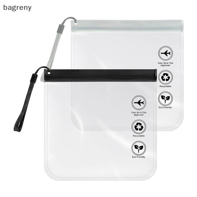 [bagreny] Bagagem Transparente Para Viagem , Uso À Prova De Vazamentos , Maquiagem De Voo , Bolsa D'água Mulheres De Hig