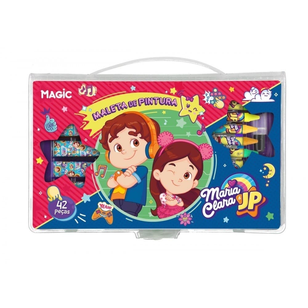 Maleta de pintura 42 peças  Maria Clara e JP