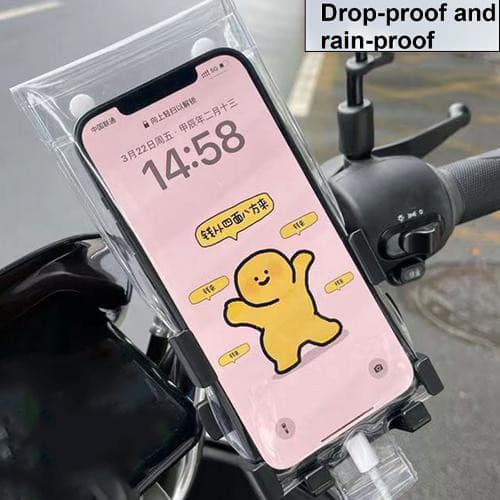 Suporte Do Telefone Da Motocicleta Saco À Prova Dwaterproof Água Caso Para Guiador Titular Móvel Alta Sensibilidade Port