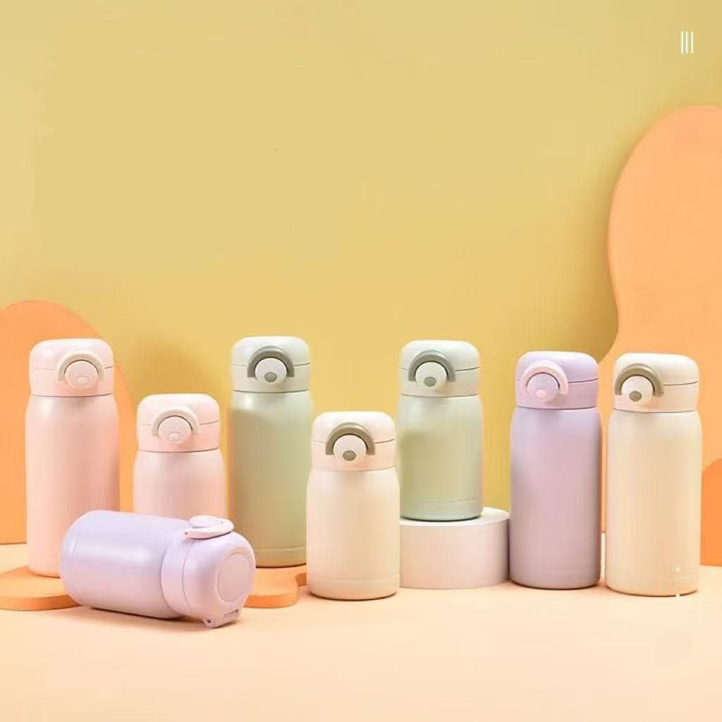 Copo De Café Térmica Com Tampa De Bala Garrafa Portátil De Aço Inoxidável Bebida 200ml350ml 4 Cores