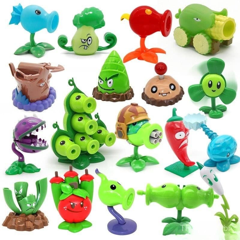 Mais recente Jogo De Batalha Plants vs. Zombies Único Zombie Dolls em Massa Figuras De Plantas Pode Lançamento Vinil Plá