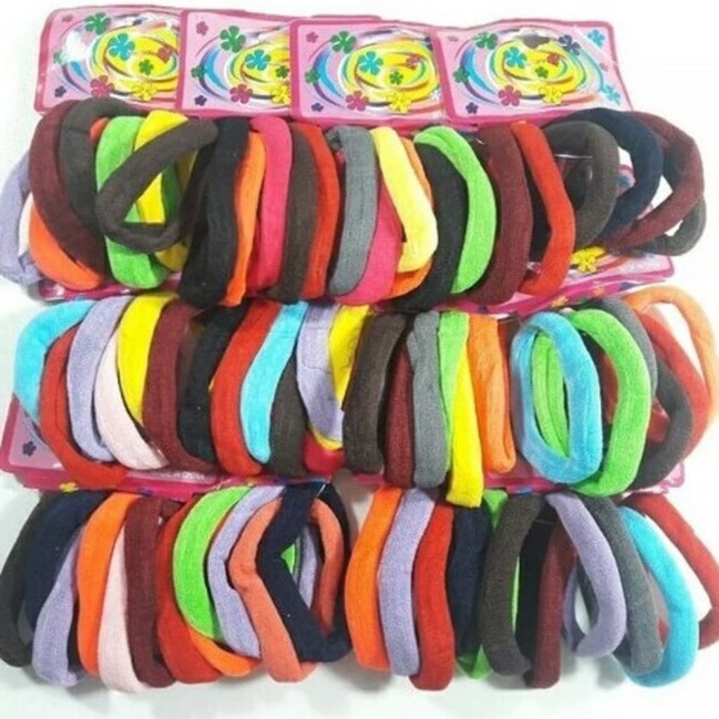 G GUAN Médio Xuxinha para cabelo  de Meia 72 unidades / Rabico e elástico para cabelo Scrunchie