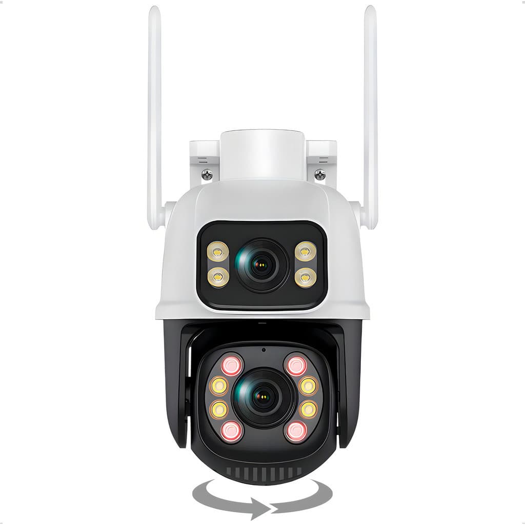 Câmera De Segurança Wi-fi Smart Camera A28B Dupla Ip Prova D´agua