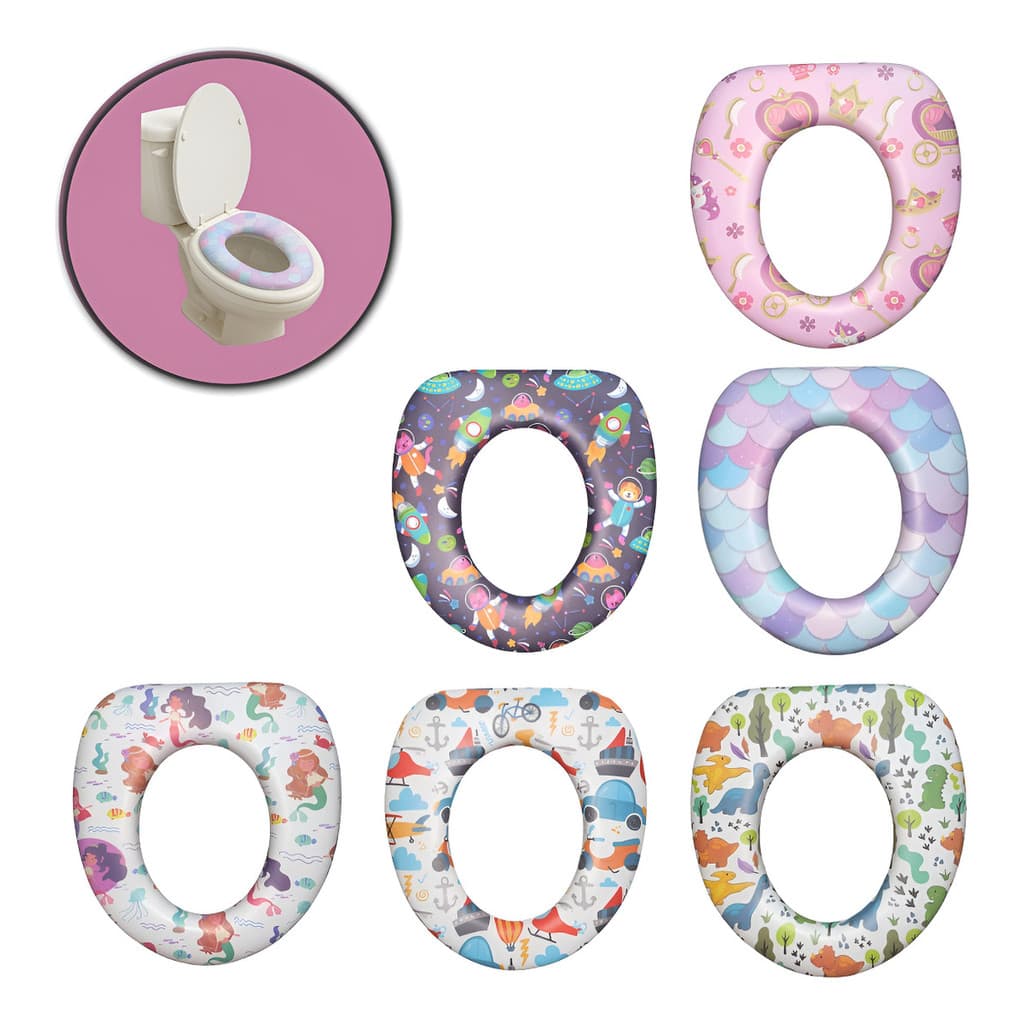 Assento Redutor Sanitário Infantil Desfralde Bebê Macio Protetor Anti Respingo Tampa de privada