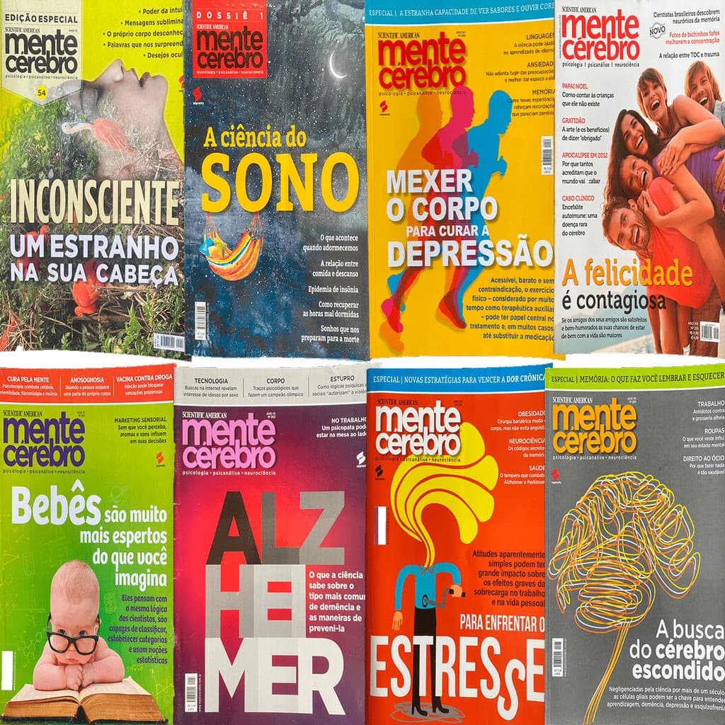 Revista Mente Cerebro - Psicologia Psicanalise E Neurociencias - Capas Variadas