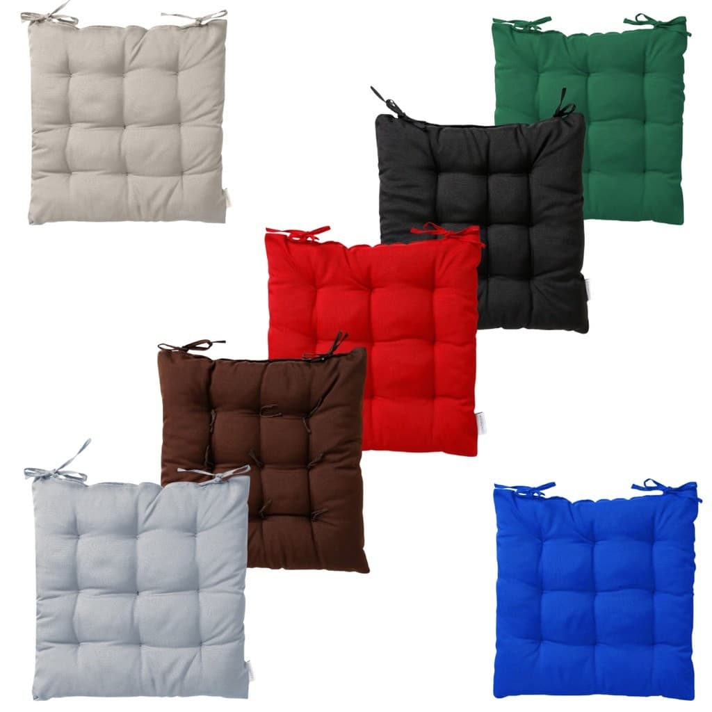 Almofada Assento Cadeira Futton Futon 40x40cm Unidade Kit com 2 Kit Com 4 Assentos Cores Diversas