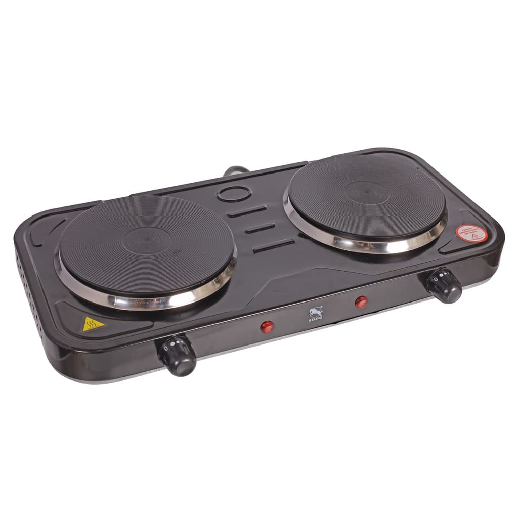 Fogareiro Elétrico 2 Bocas 2000w Cooktop 5 Temperaturas 127V