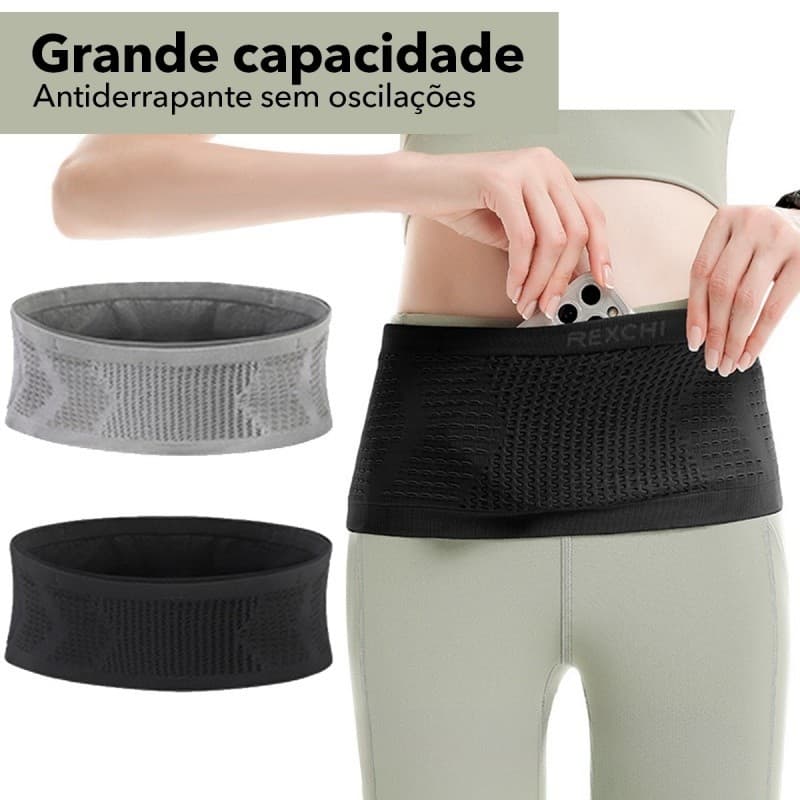 Bolso De Corrida De Alta Elasticidade Para Homens E Mulheres De Fitness Ao Ar Livre Profissional Sem Cinto De Agitação