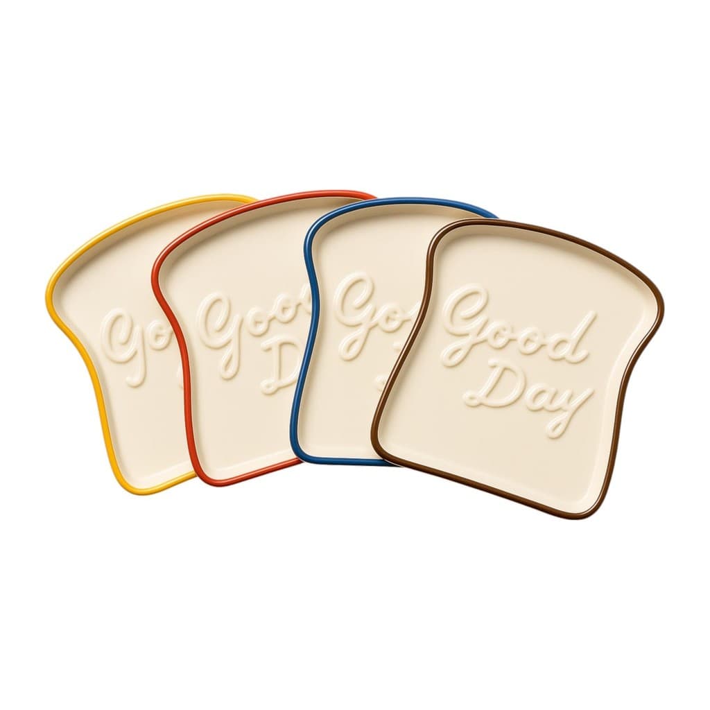 Prato em formato de Pão de Porcelana 18cm