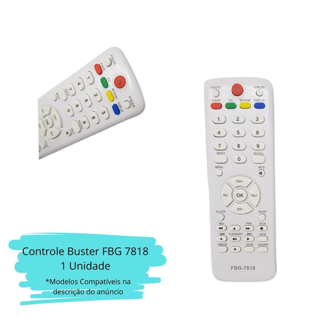 Controle Remoto Tv H-buster Led/ Lcd Lelong Le-7818 - NEW