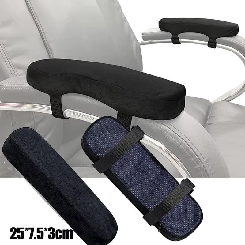 1Pc/2 Pçs Peças De Cadeira De Escritório Almofada De Braço Espuma Memória Capa Almofadas Para Em Casa Confortável Cotove