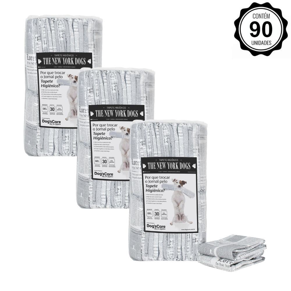 Tapete Higiênico para Cães The New York Dogs 60x80cm - 90un