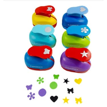 Combo perfuradores furador eva e papel 6 modelos da foto