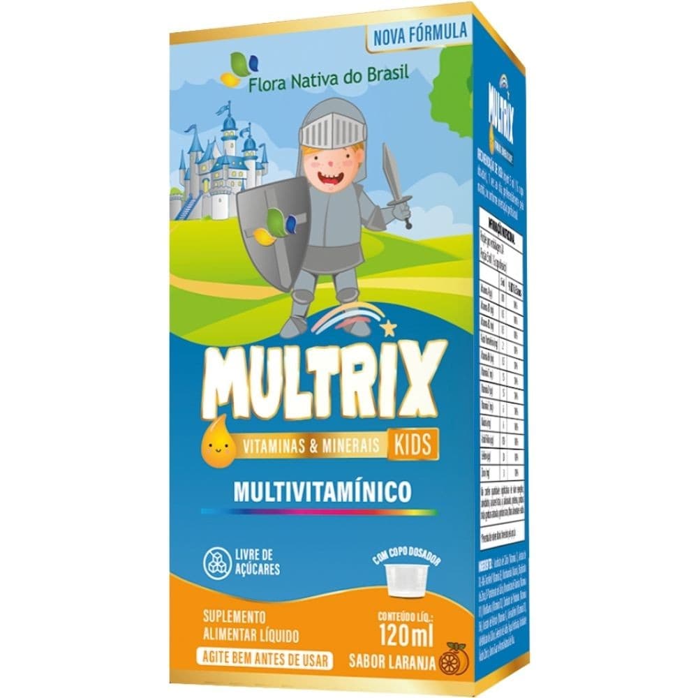 MULTRIX (Xarope Infantil com Vitaminas de A a Z) 120ml - Flora Nativa