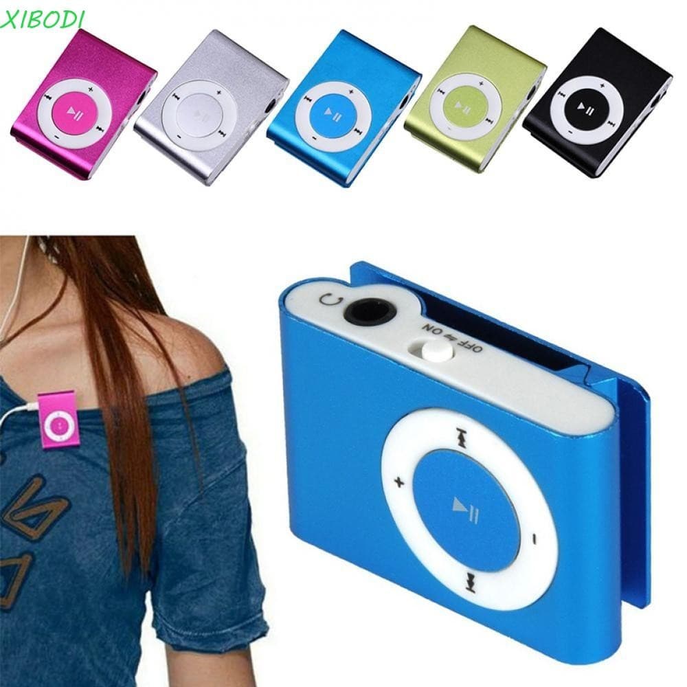 XIBODI MP3 Player , Mini MP3 De Mídia Musical Portátil , Design Elegante , Clipe USB Colorido Com Suporte Para Cartão Wa